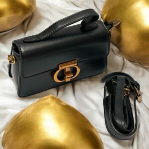 Alternative view of Elegant Leather Handbag with Gold Buckle