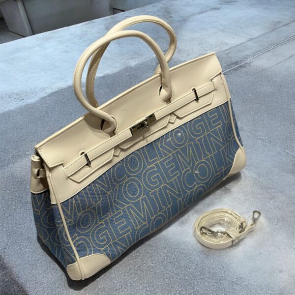 Belted Satchel Shoulder Bag - Image 7
