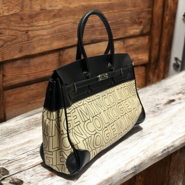 Belted Satchel Shoulder Bag - Image 5