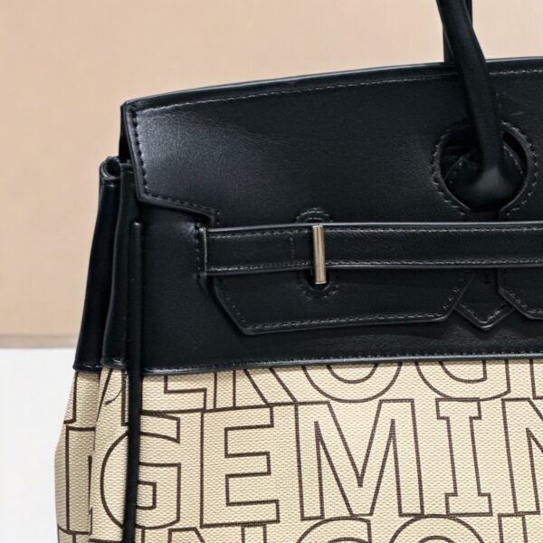 Belted Satchel Shoulder Bag - Image 3